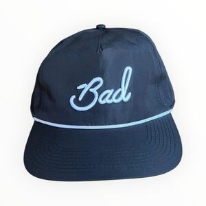 Bad Birdie Hat Cap Snap Back Black Rope Golf Golfer Polyester Embroidered OSFM